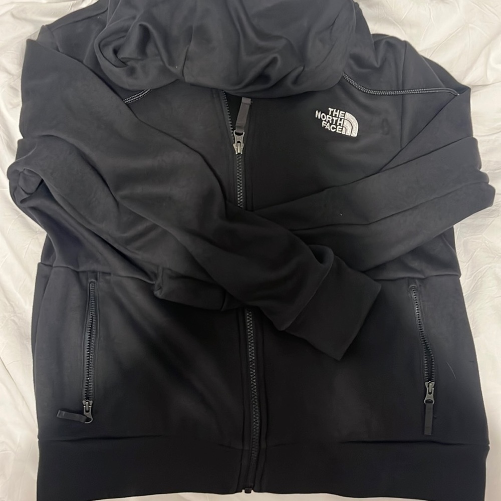 black north face zip up